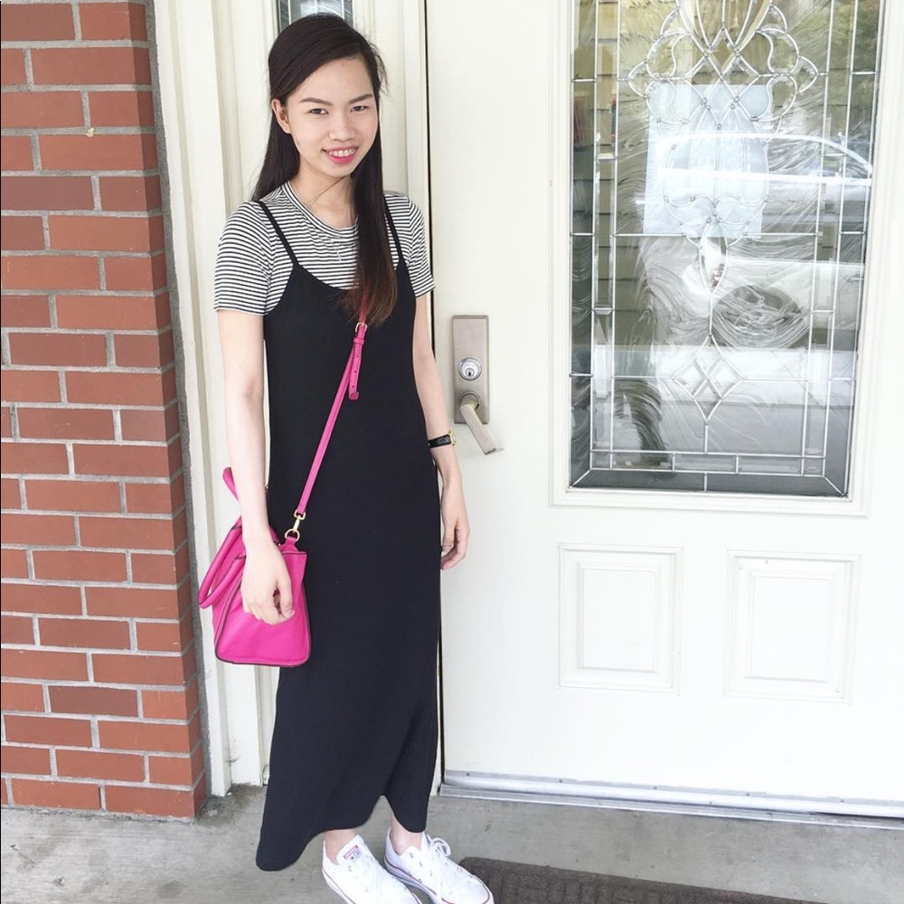 forever 21 dress. stripe and black. its very cute